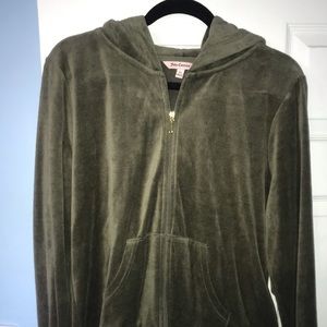 Juicy Couture Green Velour Hoodie